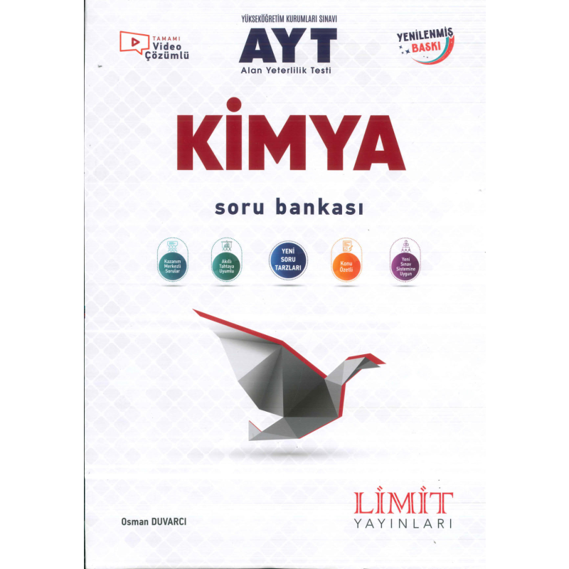 AYT Kimya Soru Bankası Limit Yayınları