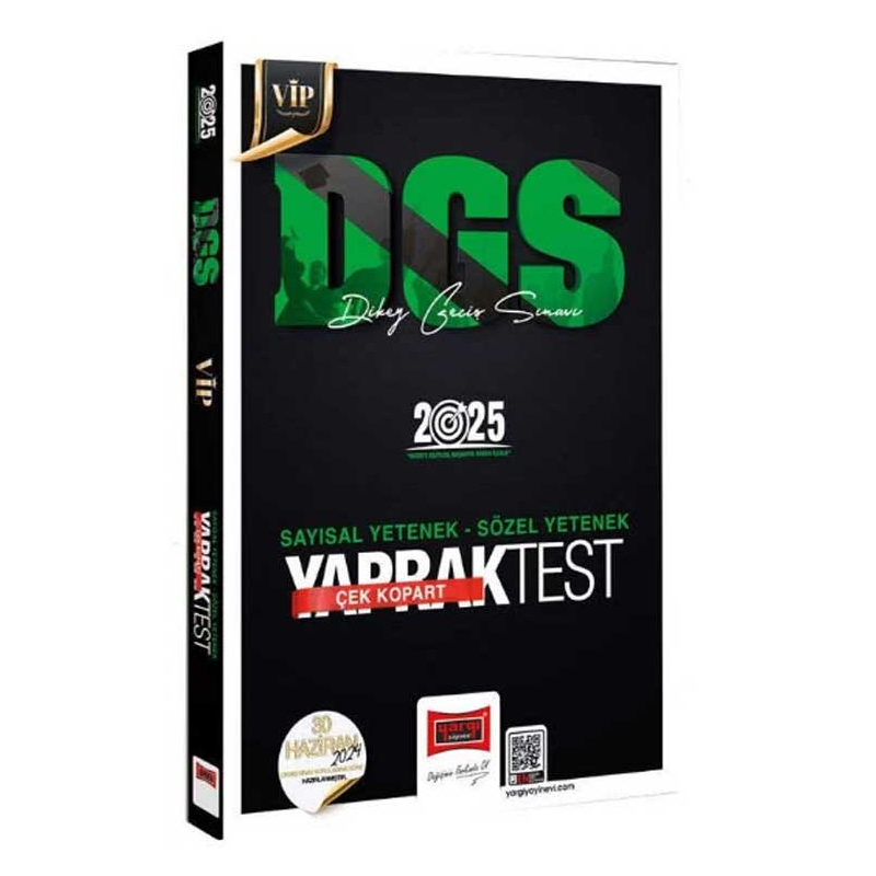 2025 DGS VİP Sayısal-Sözel Yetenek Çek Kopart Yaprak Test Yargı Yayınevi
