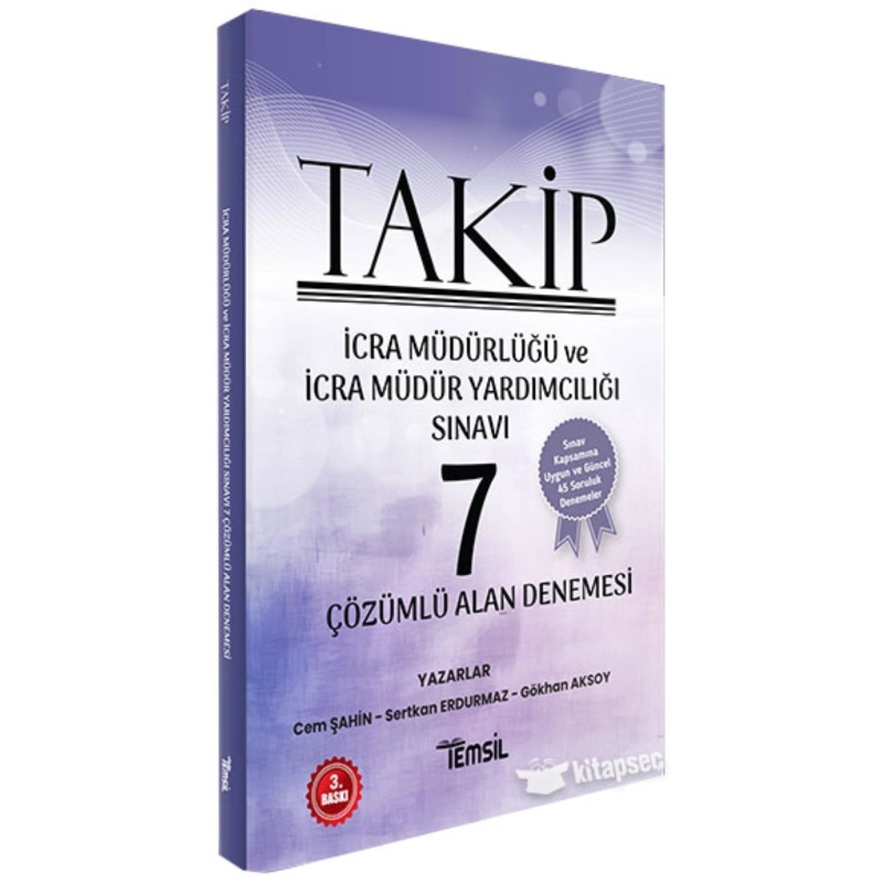 İCRA MÜDÜR VE MÜDÜR YARDIMCILIĞI SINAVI 7 ALAN DENEMESİ ÇÖZÜMLÜ