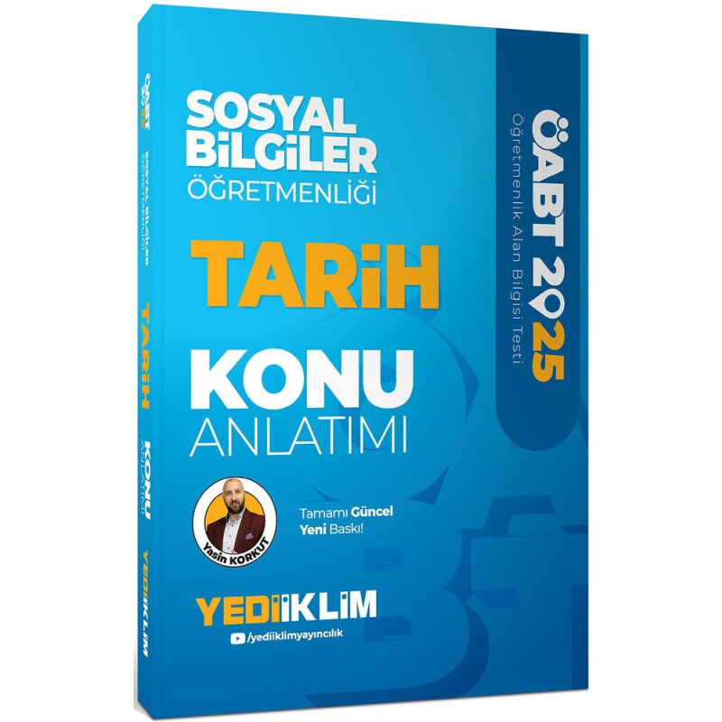 2025 ÖABT Sosyal Bilgiler Öğretmenliği Tarih Konu Anlatımı Yediiklim Yayınları