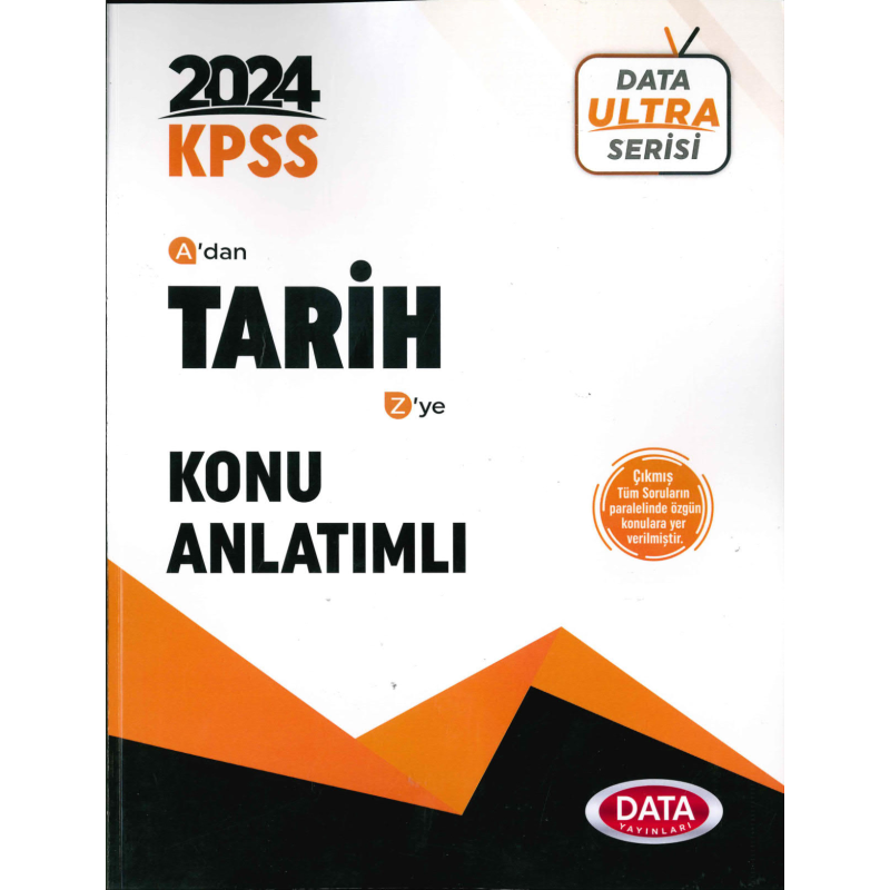 2024 KPSS Ultra Serisi Tarih Konu Anlatımlı Data Yayınları