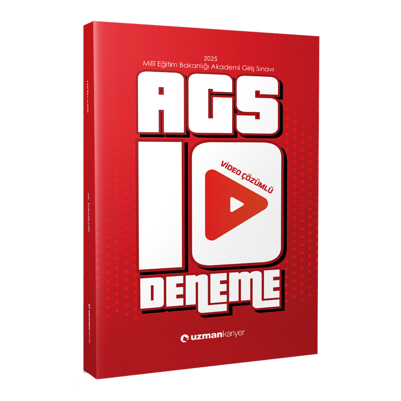2025 MEB-AGS 10 Deneme Çözümlü Uzman Kariyer Yayınları