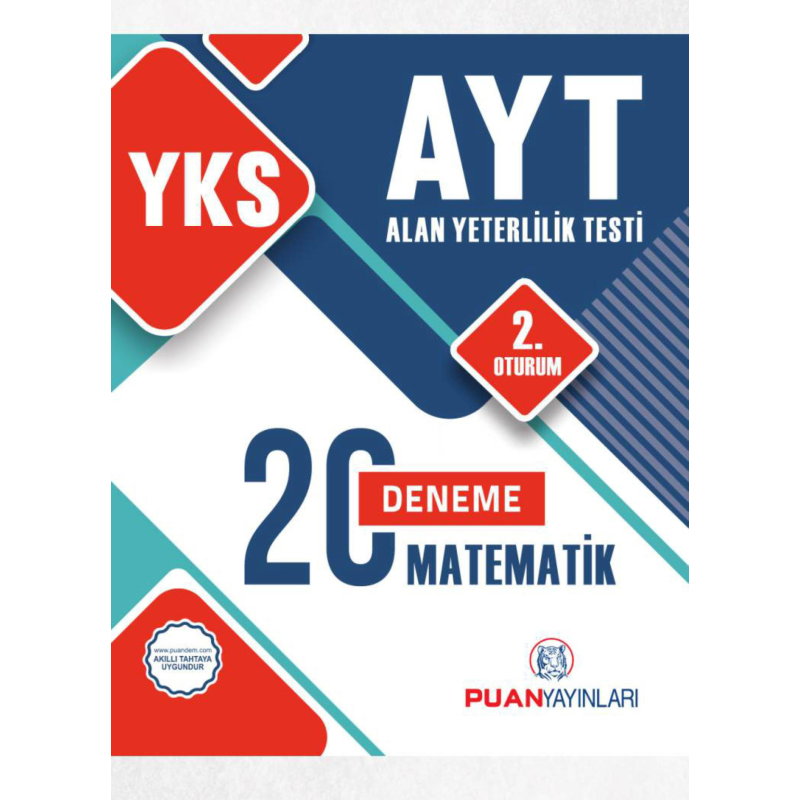 YKS AYT 2. Oturum Matematik 20 Deneme Puan Yayınları