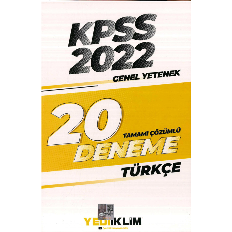 TÜRKÇE 20 DENEME ÇÖZÜMLÜ