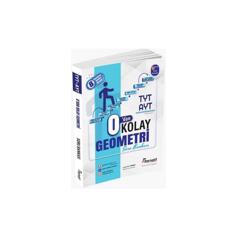 Alternatif Yayınları TYT-AYT 0'dan Kolay Geometri Soru Bankası