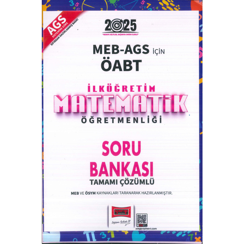 2025 MEB AGS ÖABT İlköğretim Matematik Öğretmenliği Tamamı Çözümlü Soru Bankası Yargı Yayınları