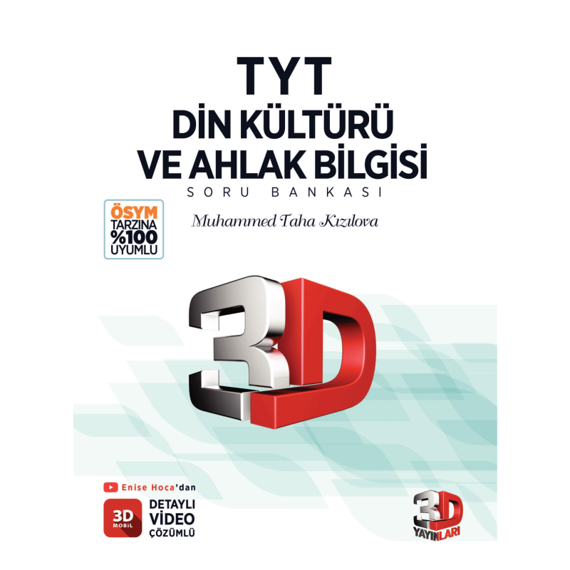 3D TYT Din Kültürü ve Ahlak Bilgisi Soru Bankası