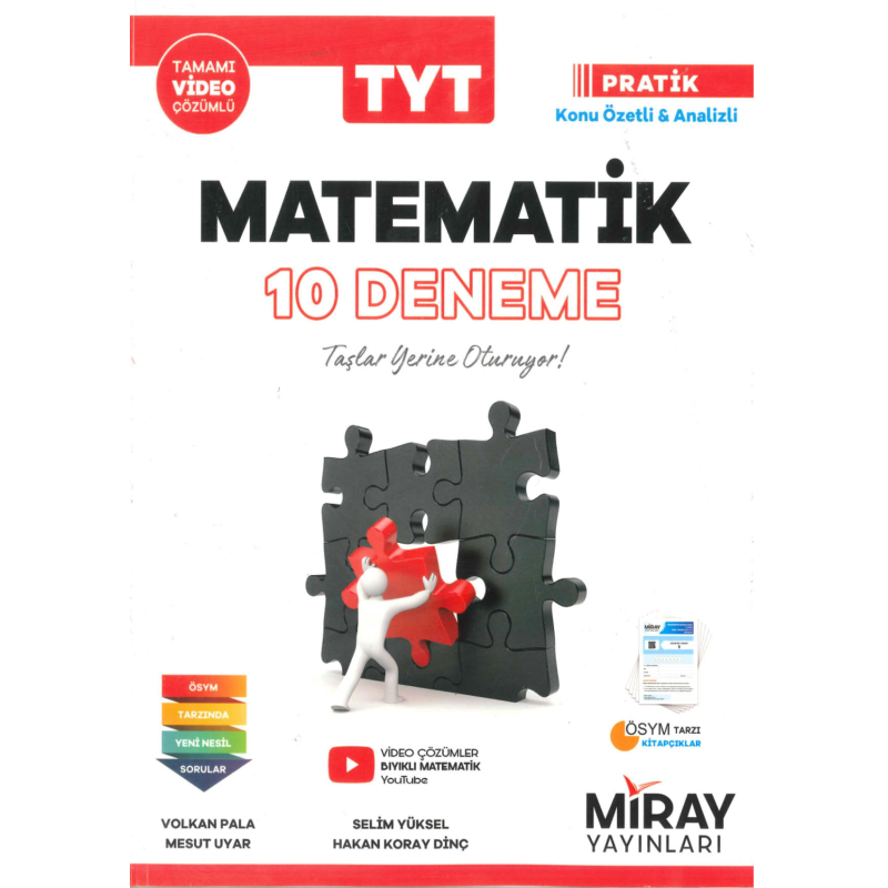 TYT Matematik 10 Deneme Kitabı