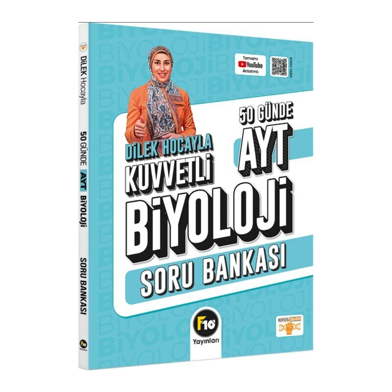 Dilek Hocayla 50 Günde AYT Biyoloji Soru Bankası F10 Yayınları