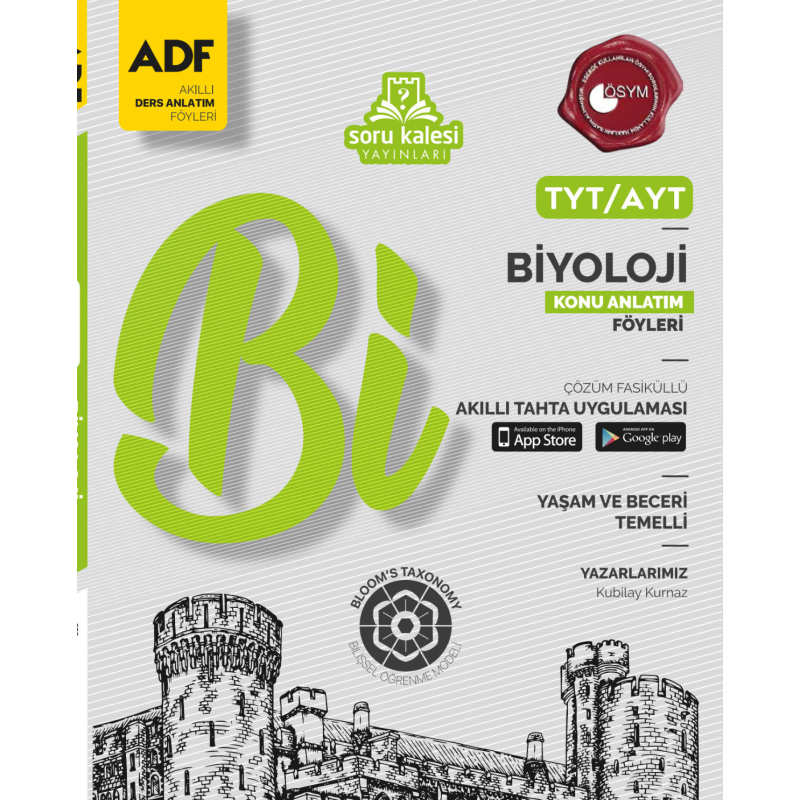 Soru Kalesi TYT AYT Biyoloji ADF Konu Anlatım Föyleri
