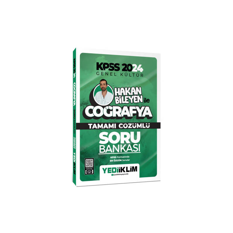 2024 KPSS Hakan Bileyen ile Coğrafya Tamamı Çözümlü Soru Bankası