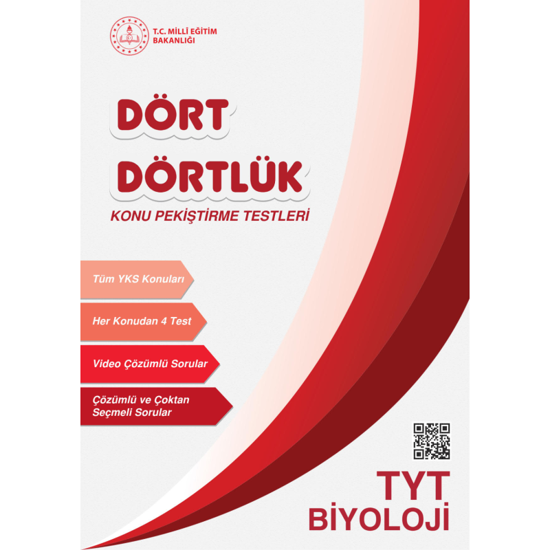 Dört Dörtlük Konu Pekiştirme Testleri TYT Biyoloji