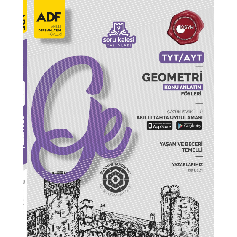 TYT AYT Geometri Konu Anlatımlı Ders Föyleri Soru Kalesi Yayınları