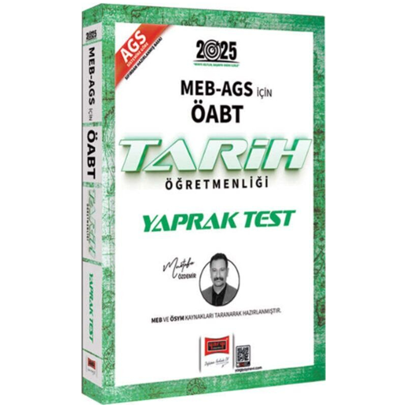 2025 MEB AGS ÖABT Tarih Öğretmenliği Yaprak Test Yargı Yayınları