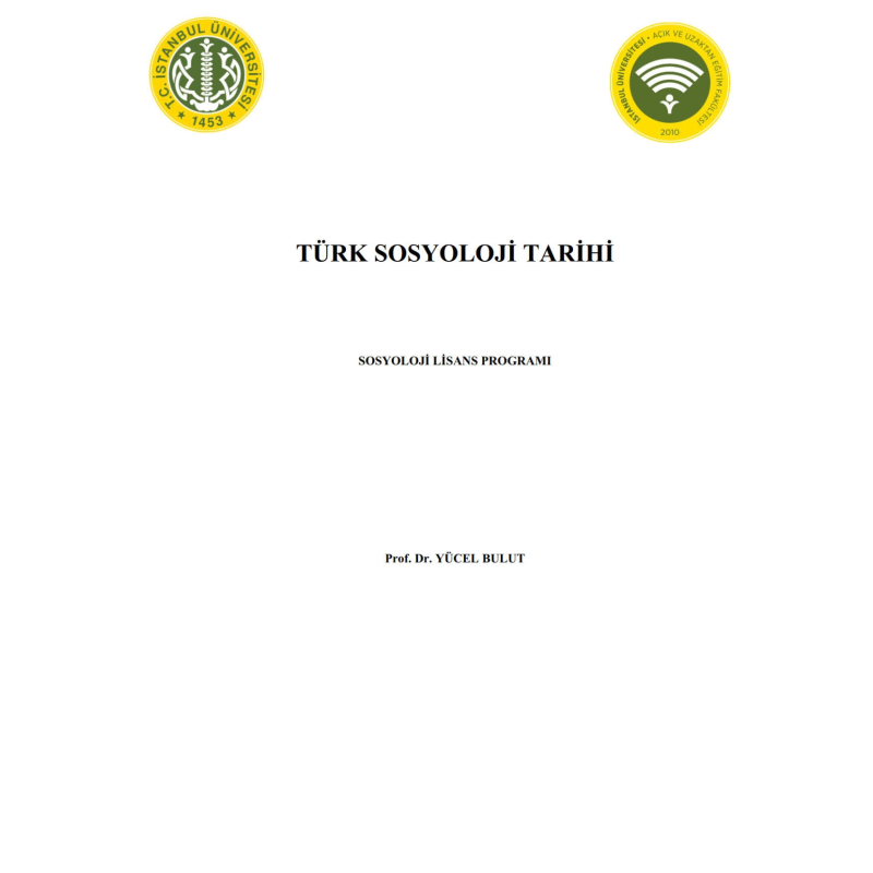Türk Sosyoloji Tarihi