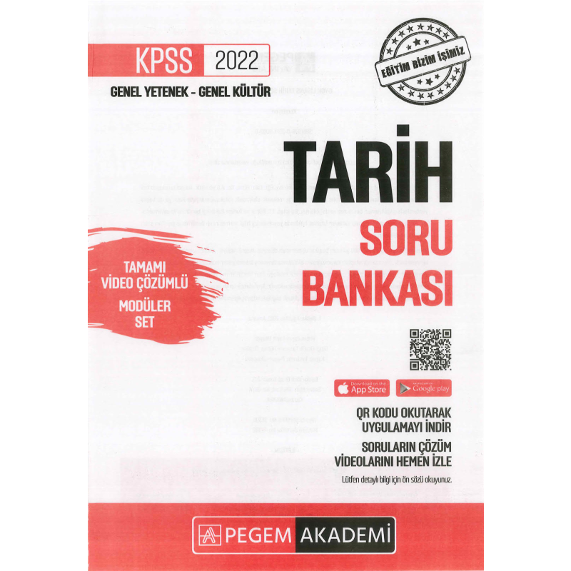 TARİH SORU BANKASI ÇÖZÜMLÜ SORU BANKASI MODÜLER SET