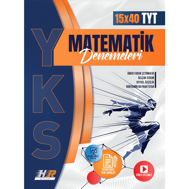 TYT Matematik 15x40 Denemeleri Hız ve Renk Yayınları