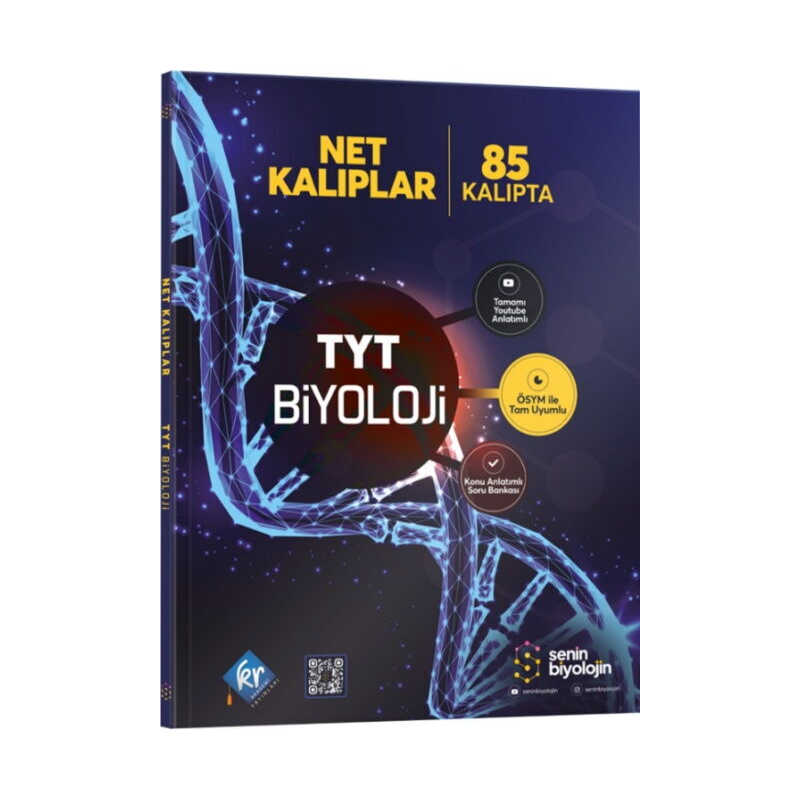 Senin Biyolojin Net Kalıplar TYT Biyoloji Konu Anlatımlı Soru Bankası KR Akademi