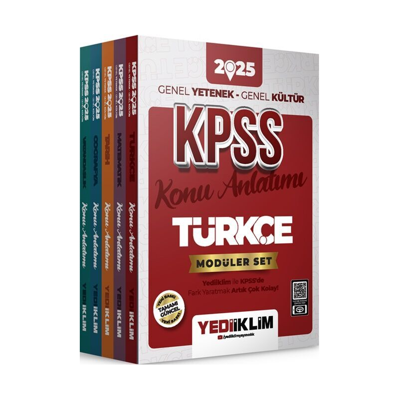Yediiklim Yayınları 2025 KPSS Genel Yetenek Genel Kültür Konu Anlatımlı COĞRAFYA