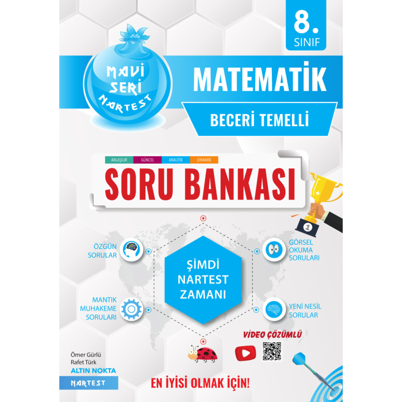 8. Sınıf Mavi Matematik Nar Tanesi Prestij Soru Bankası Nartest Yayınları