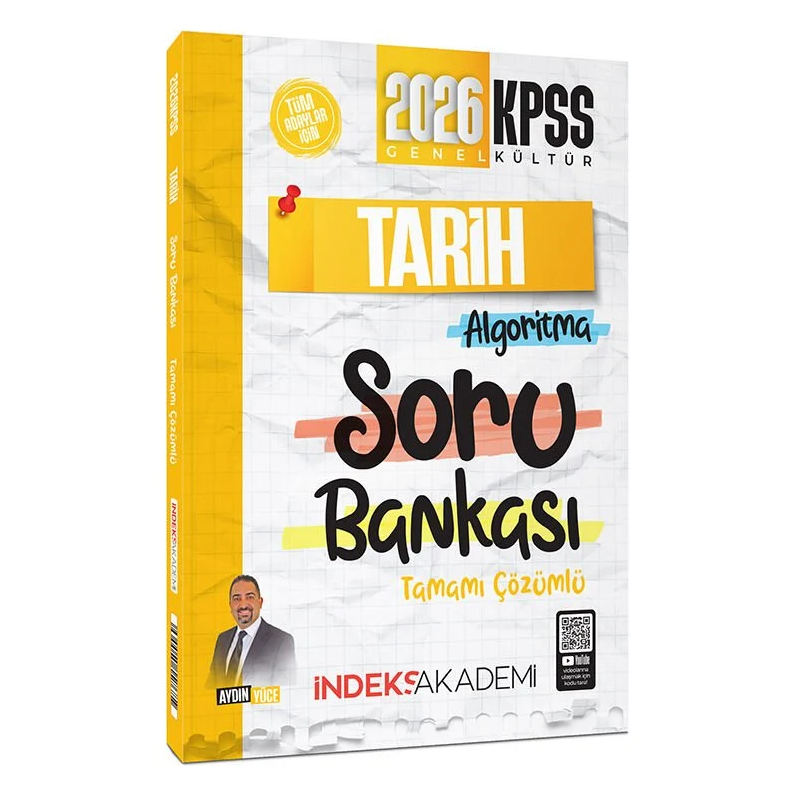 2026 KPSS Tarih Algoritma Soru Bankası Çözümlü Aydın Yüce İndeks Akademi Yayıncılık