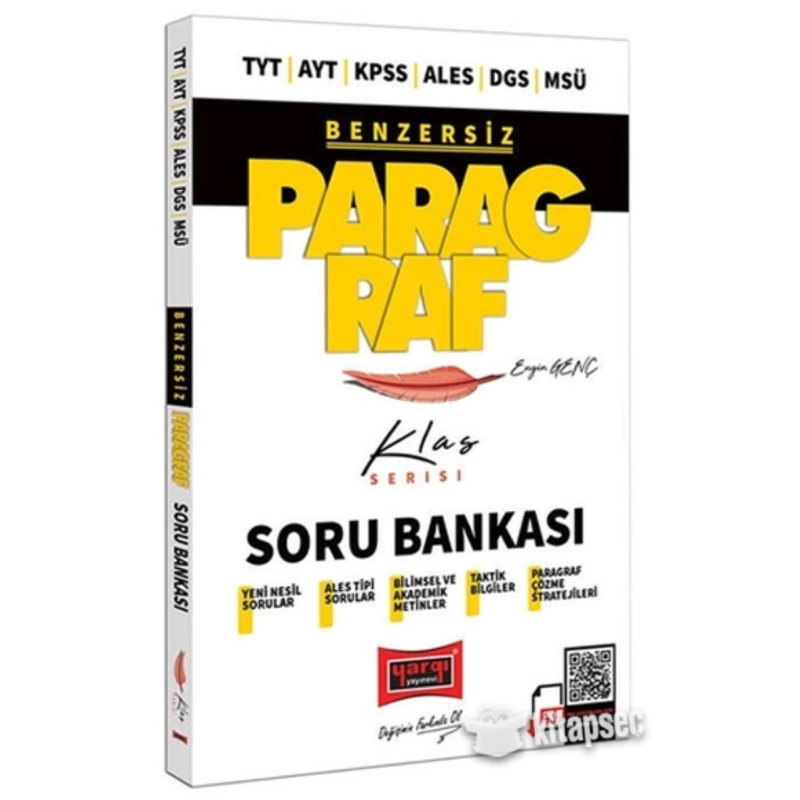 BENZERSİZ PARAGRAF KLAS SORU BANKASI
