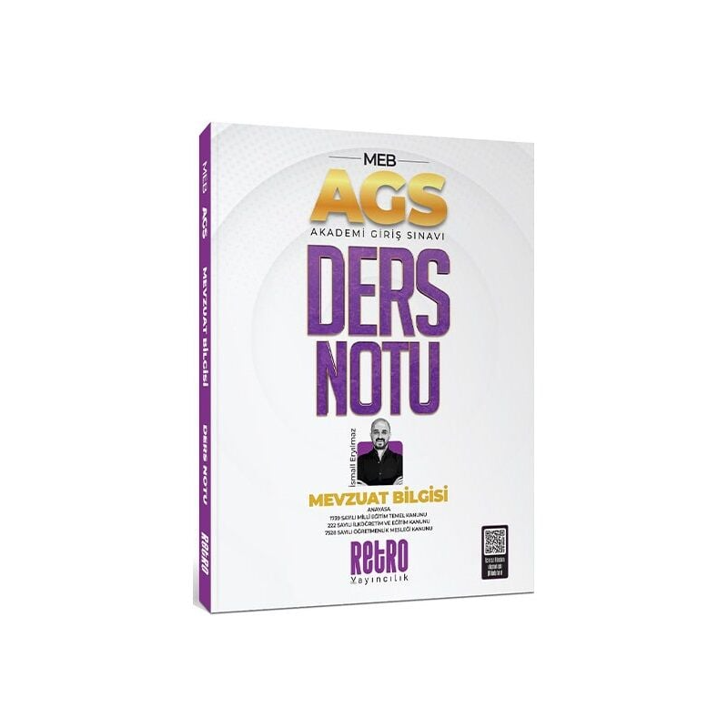 2025 MEB AGS Mevzuat Bilgisi Ders Notu Retro Kitap