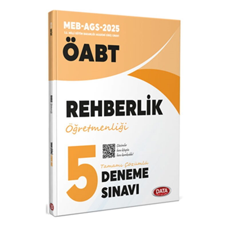 2025 ÖABT Rehberlik Öğretmenliği 5 Deneme Sınavı Data Yayınları