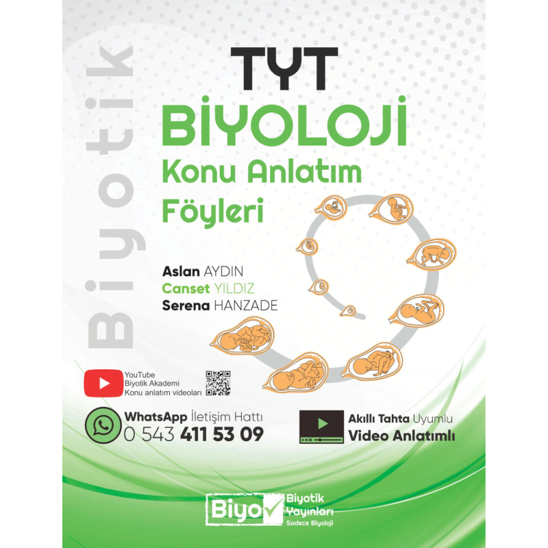 TYT Biyoloji Konu Anlatım Föyleri Biyotik Yayınları