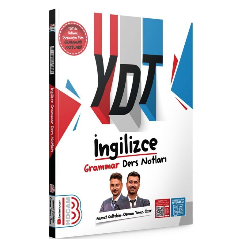 2025 YDT İngilizce Grammar Ders Notları Benim Hocam Yayınları