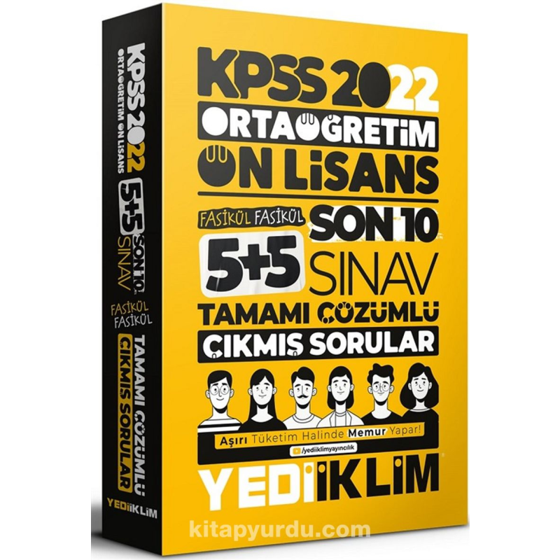 KPSS Ortaöğretim Lise Ön Lisans GYGK Son 10 Sınav Çıkmış Sorular Çözümlü