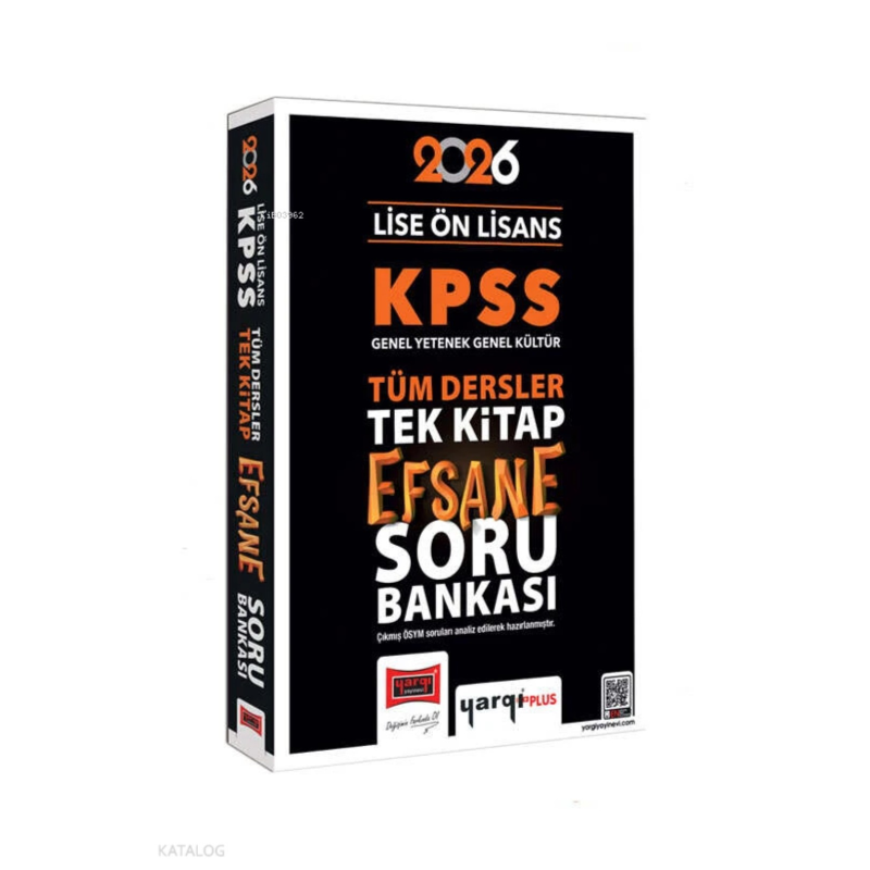 2026 KPSS Lise Ön Lisans Efsane Soru Bankası Tek Kitap Yargı Yayınları