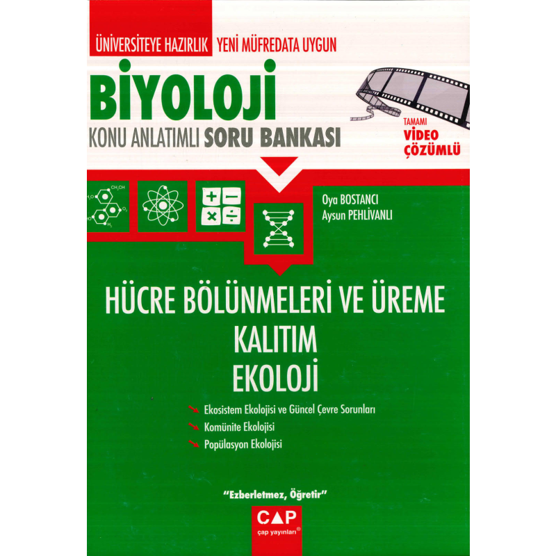 TYT-AYT BİYOLOJİ HÜCRE BÖLÜNMELERİ ÜREME KALITIM EKOLOJİ ANLATIMLI SORU BANKASI