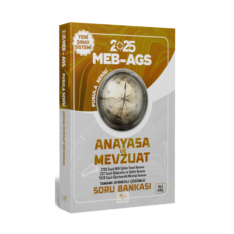 2025 MEB AGS Anayasa ve Mevzuat Soru Bankası CBA Yayınları
