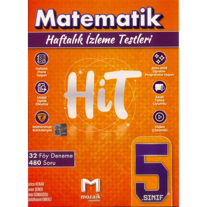 Mozaik 5. Sınıf Matematik HİT 32 Deneme Mozaik Yayınları