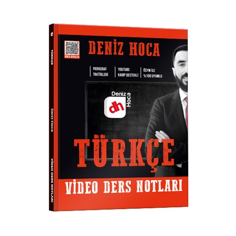 Deniz Hoca Tüm Sınavlar İçin Türkçe Video Ders Kitabı Kr Akademi Yayınları