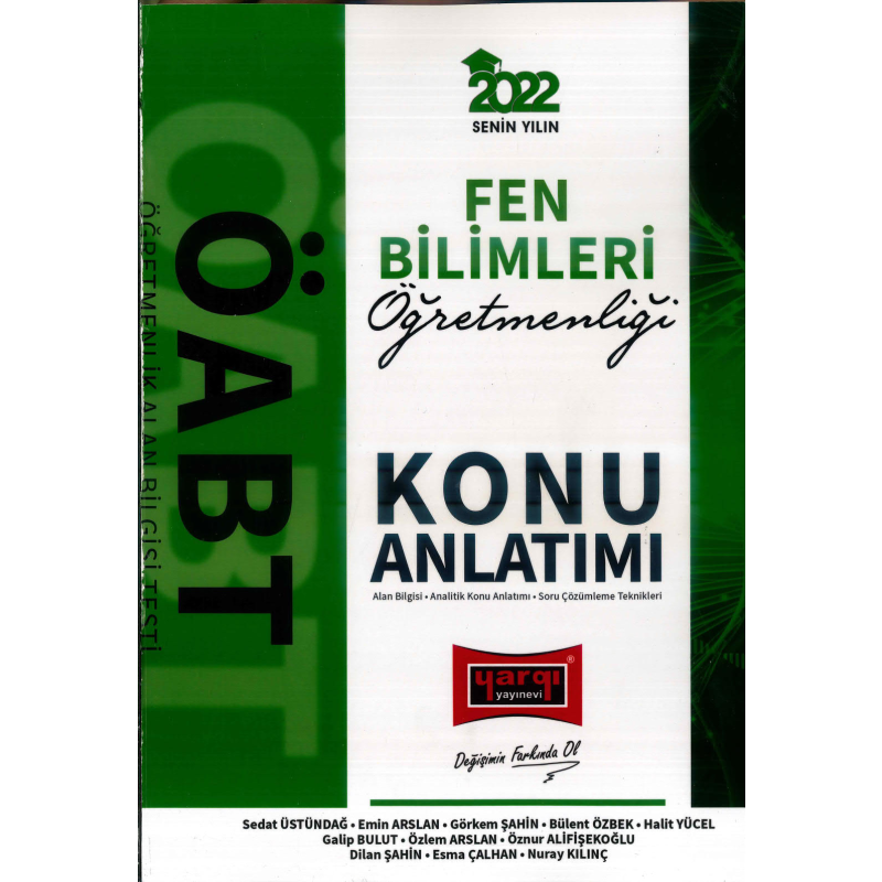 FEN BİLİMLERİ ÖĞRETMENLİĞİ KONU ANLATIMI