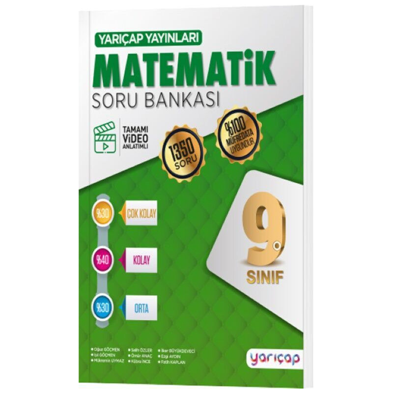 9. Sınıf Matematik Soru Bankası Yarı Çap Yayınları