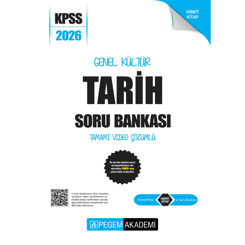TARİH 2026 KPSS Genel Yetenek Genel Kültür Soru Bankası Modüler Çözümlü Pegem Akademi Yayınları