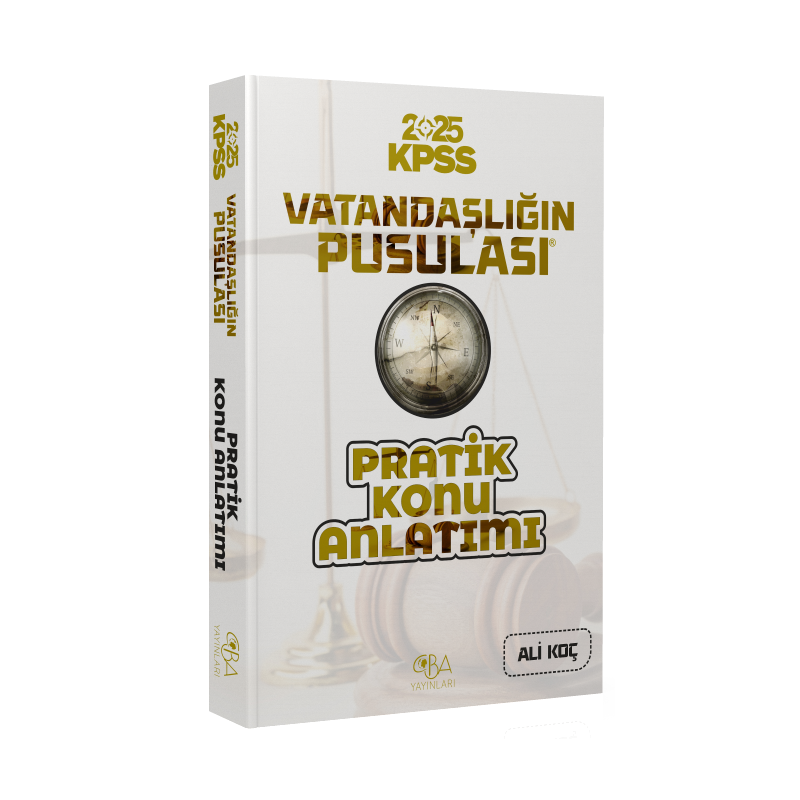 2025 KPSS Vatandaşlık Vatandaşlığın Pusulası Pratik Konu Anlatımı CBA Akademi