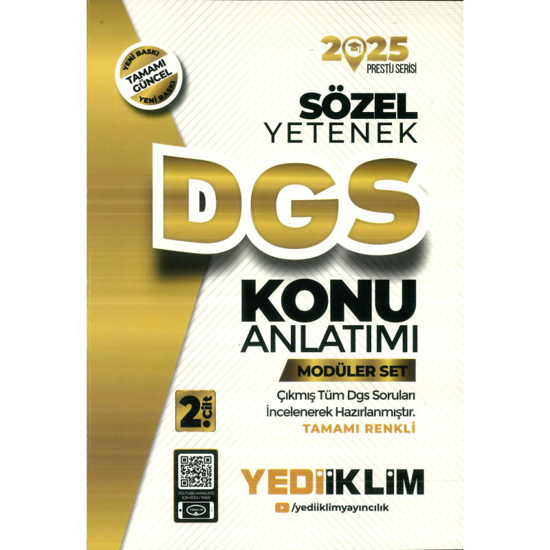 YEDİİKLİM DGS SÖZEL KONU ANLATIM 2025