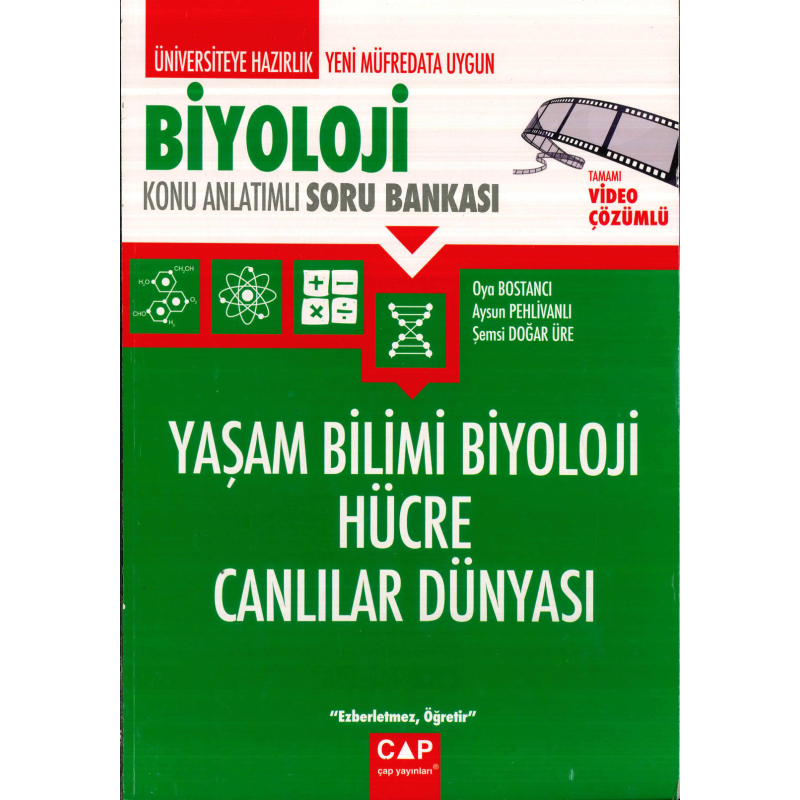 TYT-AYT BİYOLOJİ YAŞAM BİLİMİ BİYOLOJİ HÜCRE CANLILAR DÜNYASI KONU ANLATIMLI SORU BANKASI