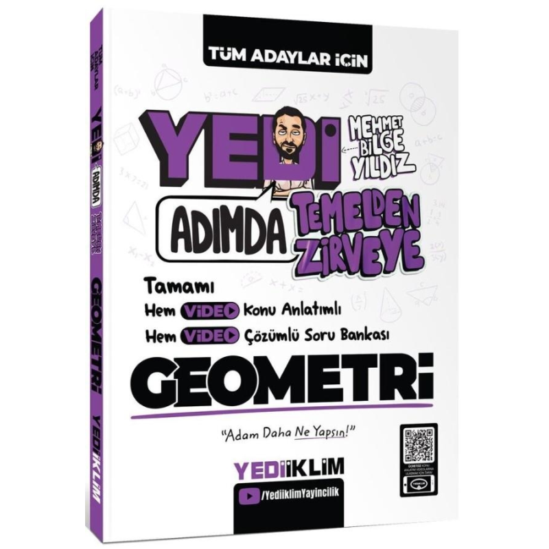 YEDİ ADIMDA TEMELDEN ZİRVEYE GEOMETRİ YEDİİKLİM YAYINLARI