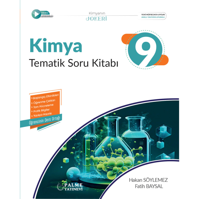 9. Sınıf Kimya Tematik Soru Kitabı Palme Yayınlar