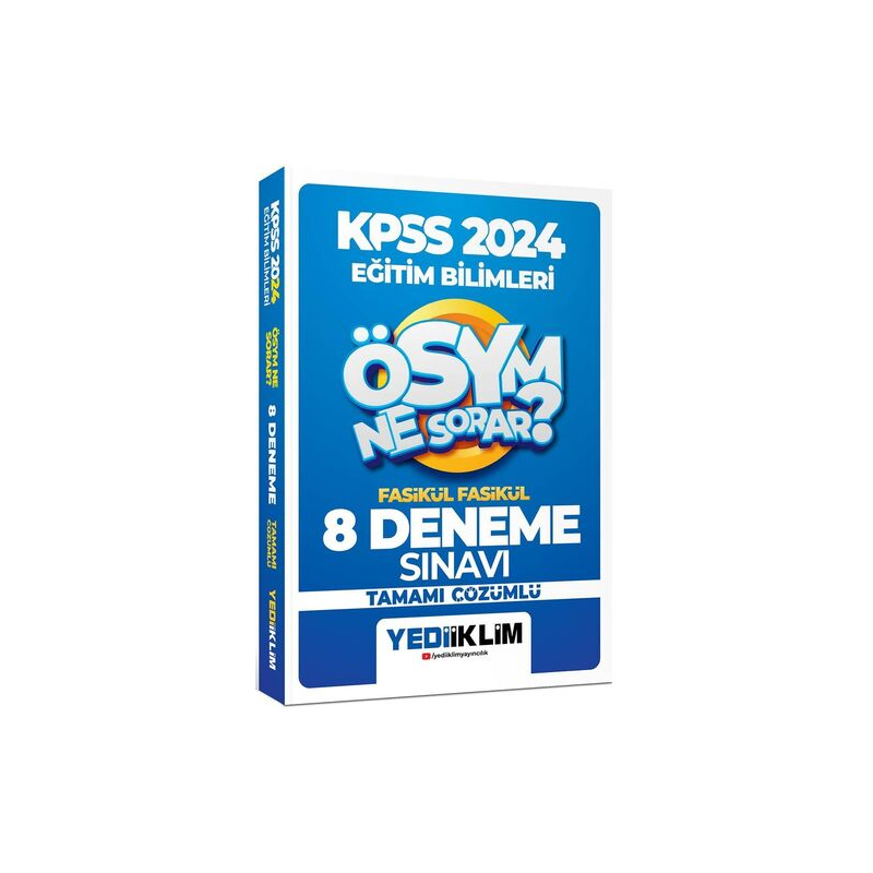 2024 Kpss Ösym Ne Sorar Eğitim Bilimleri Tamamı Çözümlü 8 Fasikül Deneme