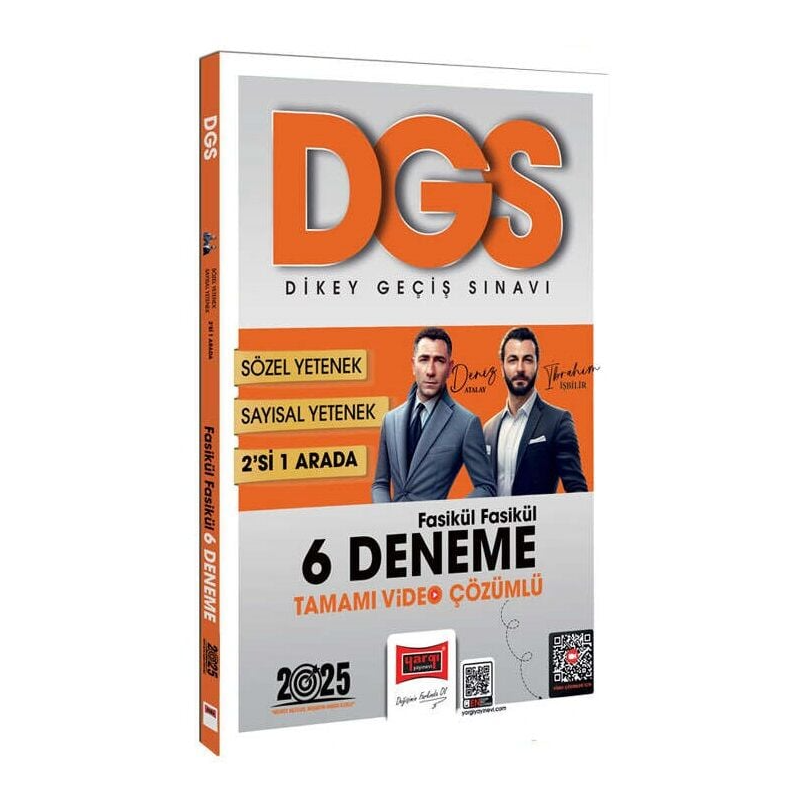2025 DGS Sayısal-Sözel 2'si Bir Arada Fasikül Fasikül 6 Deneme Tamamı Video Çözümlü Yargı Yayınları