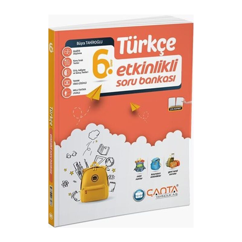 6. Sınıf Türkçe Etkinlikli Kazanım Soru Bankası Çanta Yayınları