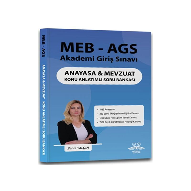 2025 MEB-AGS Anayasa ve Mevzuat Konu Anlatımlı Soru Bankası - Zehra Yalçın Yeni Müfredat Yayınları
