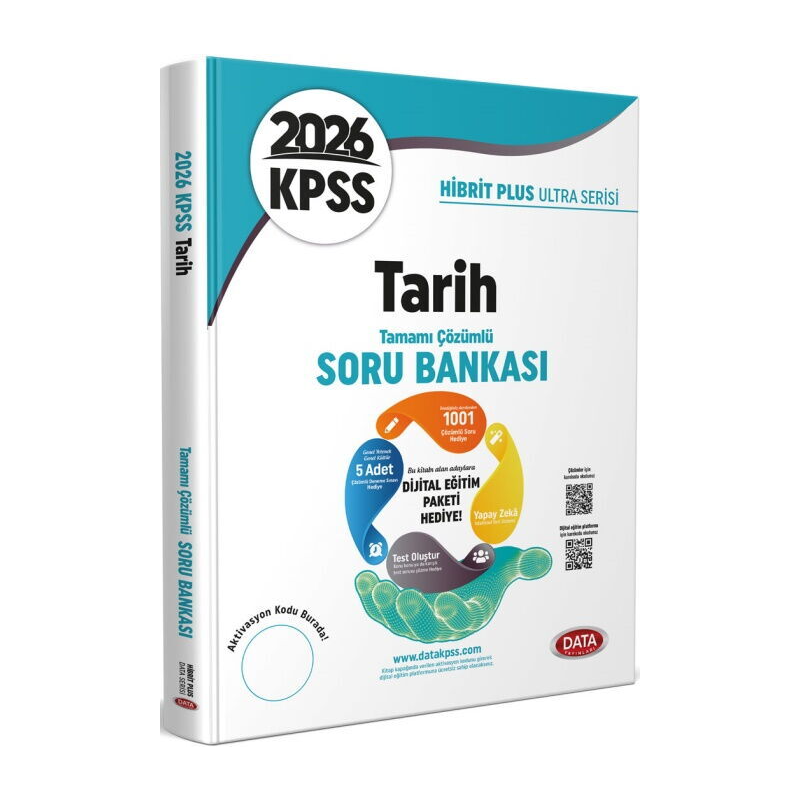 2026 KPSS Tarih Hibrit Plus Ultra Serisi Karekod Çözümlü Soru Bankası Data Yayınları