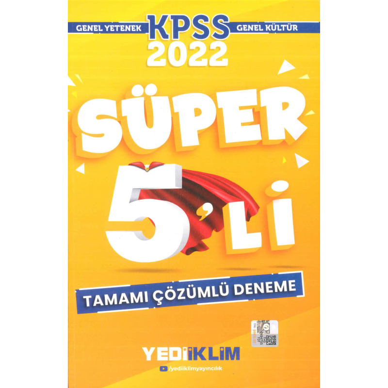 TAMAMI ÇÖZÜMLÜ SÜPER 5`Lİ DENEME TÜM DERSLER